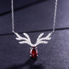 DOUBLE-R 0.6ct Natural Genuine Purple Amethyst Pendants Classic Necklaces Real 100% 925 Sterling Silver Fine Jewelry for women