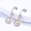 DOUBLE-R 1.39ct Natural Amethyst Gemstone Earing 925 Sterling Silver Earrings For Women Drop Eedding Earrings