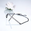 DOUBLE-R 100% Real 925 Sterling Silver Cross Bracelet Created white Topaz Classic cross Bracelets Fine Jewelry