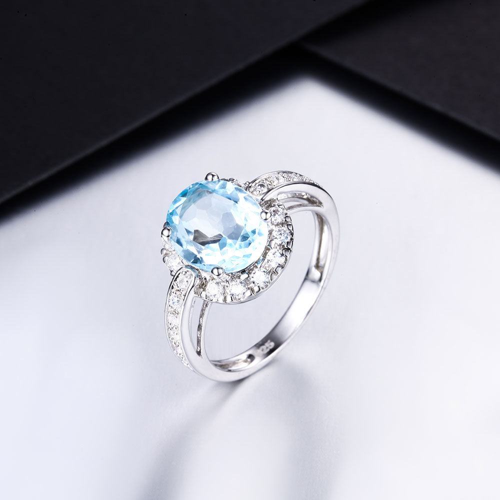 DOUBLE-R 2.65ct Natural Amethyst Gemstone 925 Sterling Silver Ring Embroidery