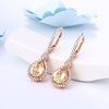DOUBLE-R 4.35ct Genuine Natural Citrine Silver 925 Drop Earrings vintage Gemstone earrings For Women fine Wedding Jewelry