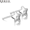 DOUBLE-R 925 Sterling Silver Earrings Women Diamond Star Stud Earrings Trendy Christmas Gift Brand Jewelry New CASE04658SA-1