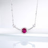 DOUBLE-R Fine Jewelry Created Sapphire Necklaces Genuine 925 Sterling Silver Necklaces Brand New Jewelry