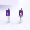 DOUBLE-R Genuine Diamond Clip Earrings Female 1.2ct Yellow Citrine Natural Earring Silver 925 Gemstone Bridal Jewelry Women Gift