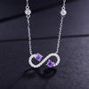 DOUBLE-R Natural Amethyst Necklaces Genuine 925 sterling silver jewelry Necklaces & Pendants fine wedding Jewelry for women