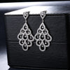 DOUBLE-R Romantic 925 Sterling Silver Drop Earrings for Women Classic Fine Jewelry boucle d'oreille fantaisie CASE04119A