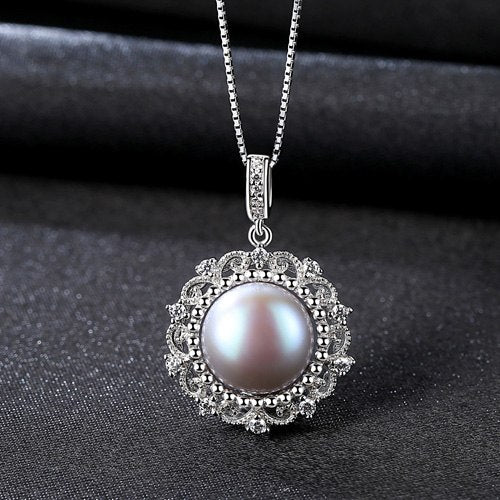 DR Brand 10-10.5MM Big Gr Pearl Pendant Fashion Style Gift For Women Natural Pearls 925 Silver Choker Necklace