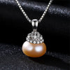 DR Charm Shell Design Pearl Jewelry Pearls Necklace Pendant 925 Sterling Silver Wedding Jewelry Fashion Necklaces for Women 2020
