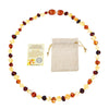 DR Classic Natural Amber Necklace Supply Certificate Authenticity Genuine Baltic Amber Stone Baby Necklace Gift 10 Color 14-33cm