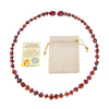 DR Classic Natural Amber Necklace Supply Certificate Authenticity Genuine Baltic Amber Stone Baby Necklace Gift 10 Color 14-33cm