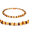 DR Classic Natural Amber Necklace Supply Certificate Authenticity Genuine Baltic Amber Stone Baby Necklace Gift 10 Color 14-33cm