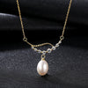 DR High Quality 925 Sterling Silver Pendant Necklace for Women AAAA Top Quality Natural Pearl Jewelry with Classic Chain