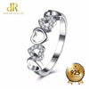 DR New Design Hollow Heart S925 Rings for Women Size 8 100% 925 Sterling Silver Zircon Wedding Ring Engagement Jewelry Anillo
