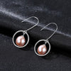 DR Original 6-7mm Natural Pearl Drop Earrings For Women Real 925 Sterling Silver Minima Dangling Earring Fine Jewellery