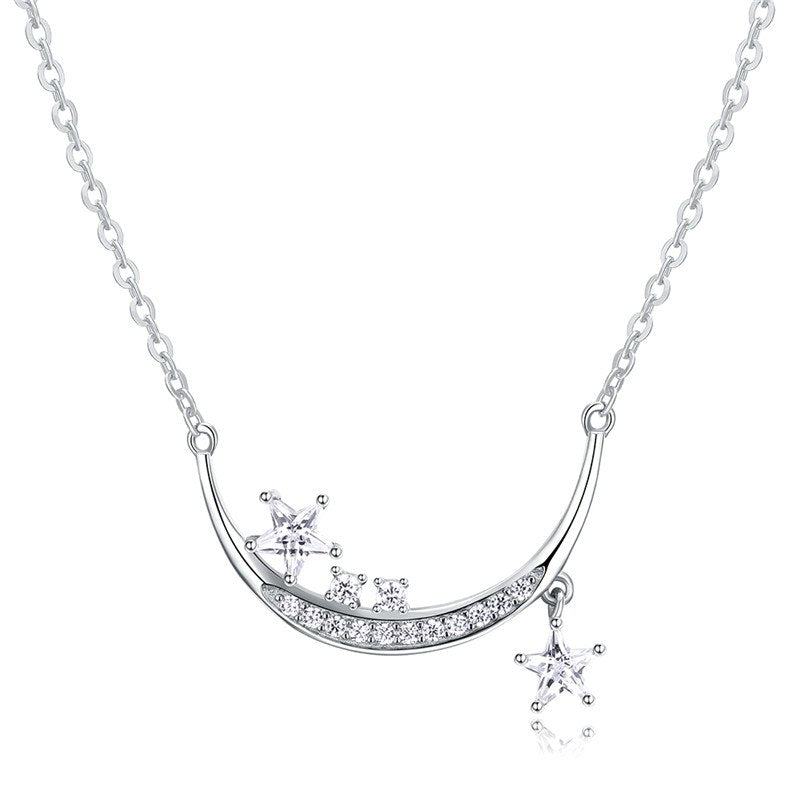 DR Original Too Much Shiny Star Zircon 925 Sterling Silver Necklaces for Women Authentic S925 Necklace Fashion Jewelry Pendants