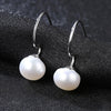 DR Real Pink and White Pearls S925 Stud Earrings for Women Natural Pearl 925 Sterling Silver Earrings Fine Jewelry