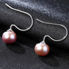 DR Real Pink and White Pearls S925 Stud Earrings for Women Natural Pearl 925 Sterling Silver Earrings Fine Jewelry