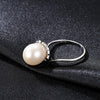 DR Water Drop Pearl S925 Silver Resizable Ring for Lady Newest Exquisite Unique Jewelry 925 Sterling Silver Rings for Women