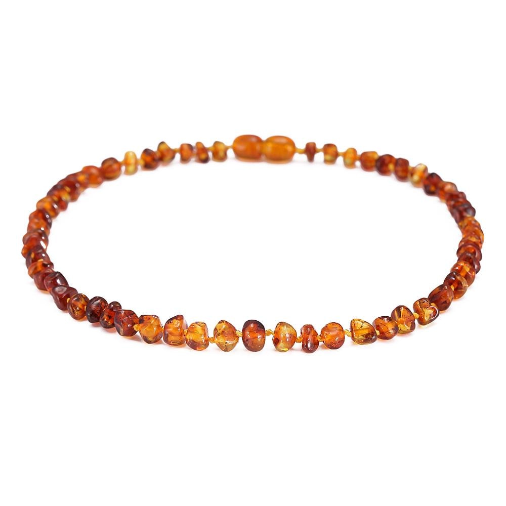 [DROPSHIP]Baltic Amber Teething Necklace/Bracelet for Baby - Simple Package - 3 Sizes - 4 Colors