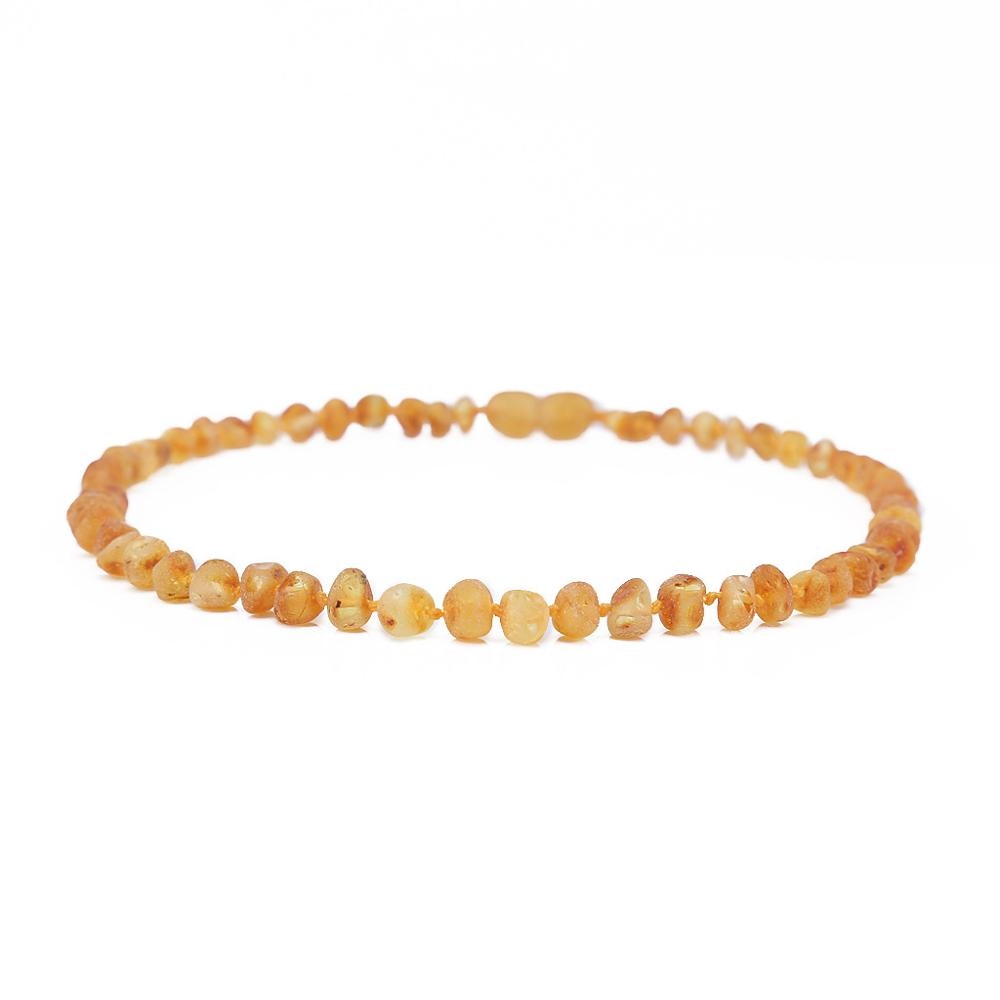 [DROPSHIP]Baltic Amber Teething Necklace/Bracelet for Baby - Simple Package - 3 Sizes - 4 Colors