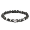 Natural Stone Men Charms Bracelets Black 6mm beads Spectrolite Copper Turtle Zircon Male Bangle Fashion Jewelry Dropship