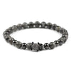 Natural Stone Men Charms Bracelets Black 6mm beads Spectrolite Copper Turtle Zircon Male Bangle Fashion Jewelry Dropship