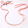 6-7mm Natural Pearl Necklace 99cm DIY Style Silk Ribbon Necklace