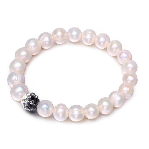 8-9mm / 10-11mm Pearl Vintage Bracelet Elastic Bohemian Style Co Casual Trendy Bracelet