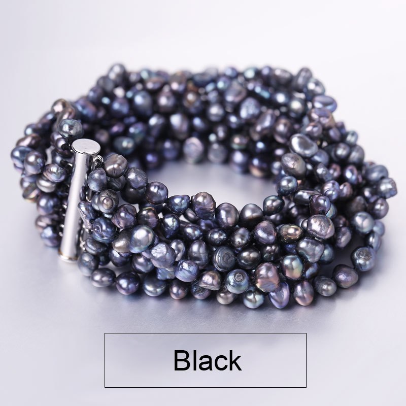 [Daimi] Gorgeous Bracelet 10 Strand Pearl Together Vintage Jewelry   [DRIZZLE]