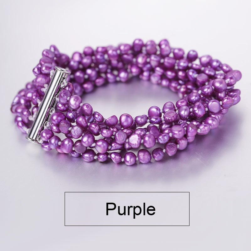 [Daimi] Gorgeous Bracelet 10 Strand Pearl Together Vintage Jewelry   [DRIZZLE]