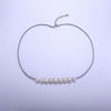 Pearl Necklace 9-10 mm The Adjustable Necklace Leather String Pearl Necklace to Send His Girlfriend