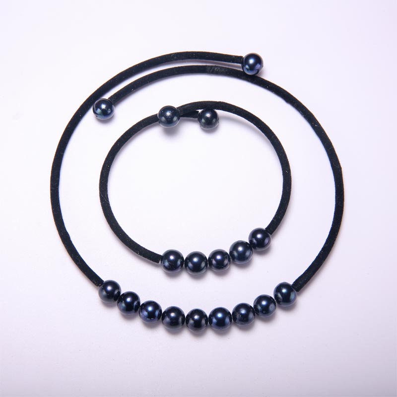 Pearl Necklace Bracelet Suit Collar Pearl Necklace Pearl Bracelet 2 Sets Sent to Mom