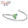 Romantic butterfly Pearl Bangle 6-7mm Perfect Round Pearl 925 Sterling Silve Jewelry charm Bracelet