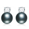 100% genuine 925 sterling silver pearl earrings AAAA pearl earrings jewelry silver stud earrings for women