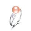 100% original 925 sterling silver pearl resizable rings fine jewelry with AAA zico for office/career christmas gifts