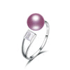 100% original 925 sterling silver pearl resizable rings fine jewelry with AAA zico for office/career christmas gifts