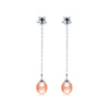 925 SilverJewelry Drop Pearl Earrings Star Zircon Pearl Earring forWomen Long Chain Earrings Fine Jewelry With Gift Box