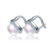 AAAA Top Quality 100% Natural Pearl Stud Earrings For Women Fashion Zircon 925 Sterling Silver Pearl Earring