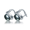 AAAA Top Quality 100% Natural Pearl Stud Earrings For Women Fashion Zircon 925 Sterling Silver Pearl Earring