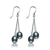 Double Pearl Earrings Teardrop Pearl Earrings 925 Sliver Trendy Dangle Earring Jewelry for Women Wedding