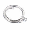 Fashion Solid Silver Snake Chains For Women,925 Sterling Silver Necklace,High Quality Anti Allergic,45cm,Gift Box