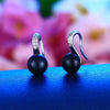 High Quality Genuine Natural Pearl Earrings 925 Sterling Silver Jewelry Pink Earrings For Women Hot