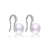 Hot Sale Genuine Natural Pearl Earrings 925 Sterling Silver Jewelry 5 Colors Pearl Earrings For Women 048