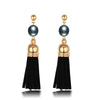 Natural Pearl Earrings for Girl 8-9mm Genuine Pearl Drop Earrings Water Drop Dangle Earrings Fashion Jewelry