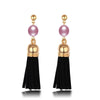 Natural Pearl Earrings for Girl 8-9mm Genuine Pearl Drop Earrings Water Drop Dangle Earrings Fashion Jewelry