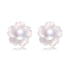New Arrival 2020 Pearl Stud Earrings Silver 925 Jewelry Bread Round Real Pearl Stud Earrings Trendy Jewellery for Women
