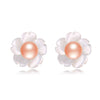 New Arrival 2020 Pearl Stud Earrings Silver 925 Jewelry Bread Round Real Pearl Stud Earrings Trendy Jewellery for Women