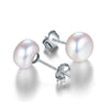 Pearl Earring 2020 New arrival White Pink Purple Color Pearl Earring 925 Sterling Silver Stud Earring