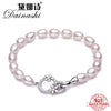 Real Natural Pearl Bracelet Fashion Trendy Real Bracelet Pearl Jewelry Party Daily Flower 925 Sliver 2020