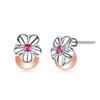 Trendy Small Flower Pearl Stud Earring 925 Sterling Silver Stud Pearl Earrings for Women Fine Jewelry  2020